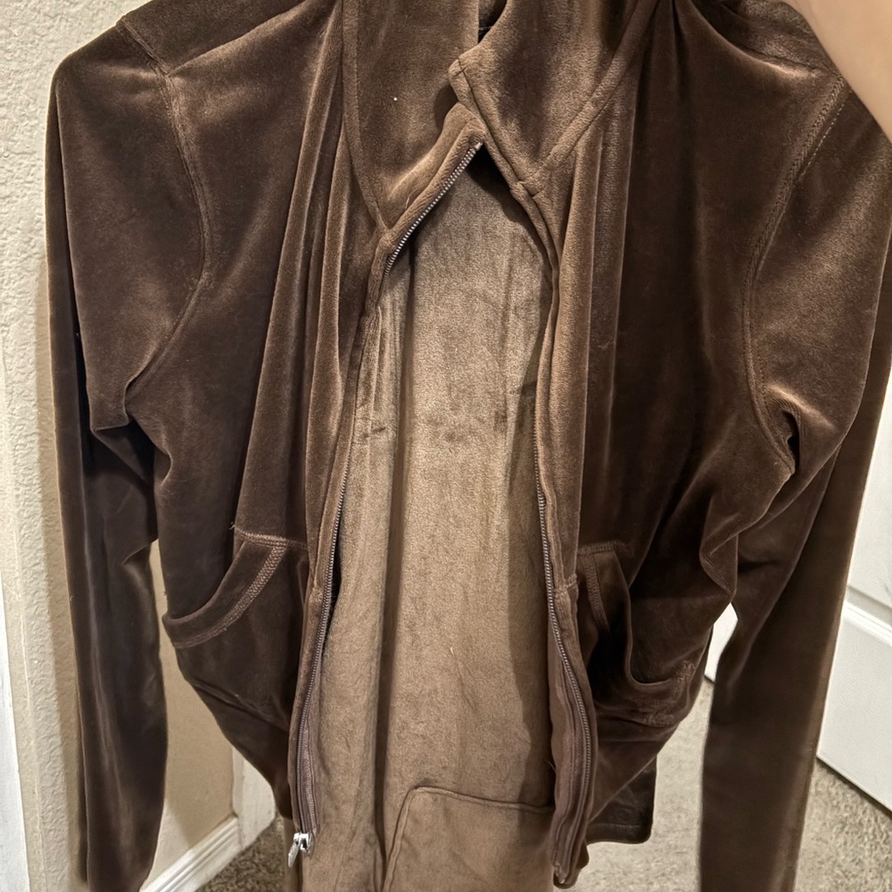 Hollister Chocolate Velvet Jacket